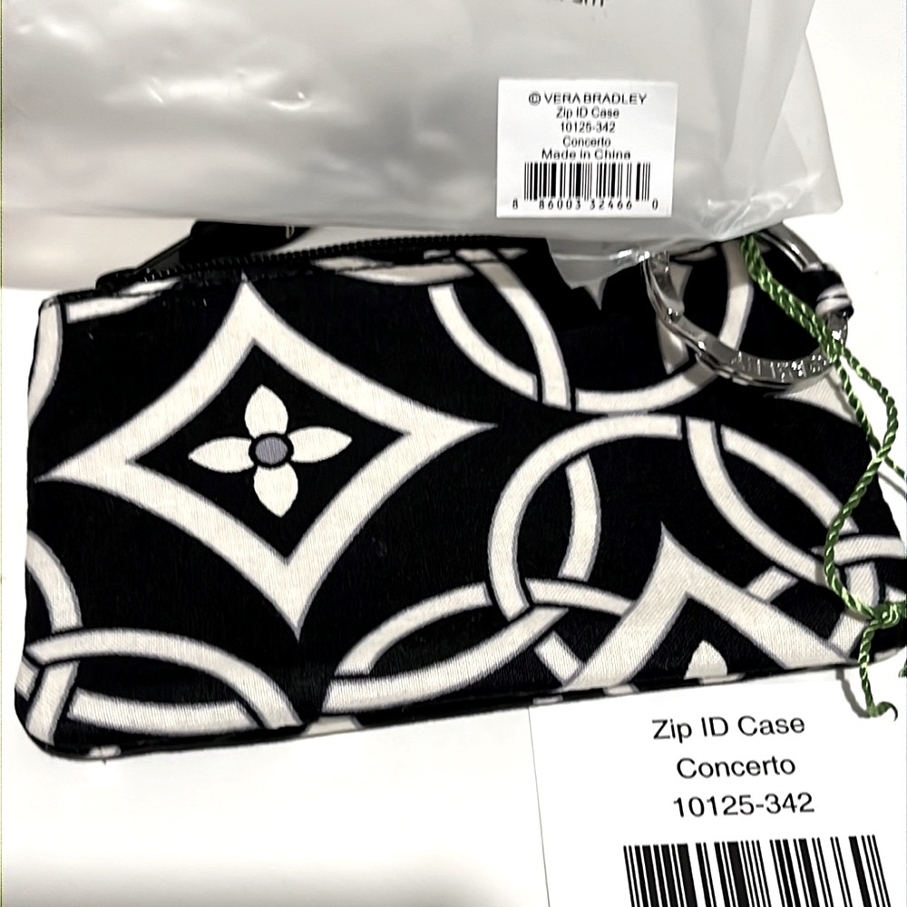 🖤NWT NEW Vera Bradley Zip Card Case Wristlet Wallet Concerto B&W Design Style🖤 - Picture 10 of 10